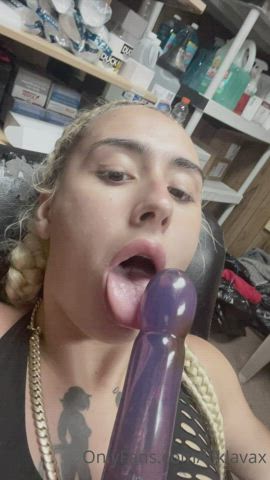 Celebrity Toy Sucking gif