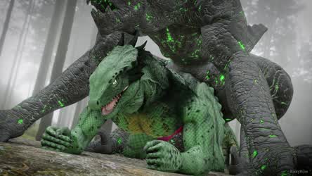 3D Anal Animation Forced Gay Outdoor Sex gif