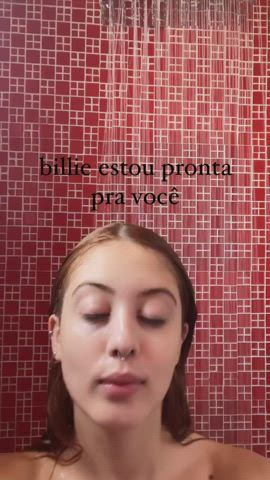 boobs shower wet gif