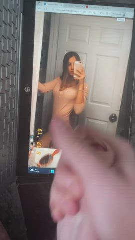 Ass Babe Blonde Cum Cumshot Teen Tribute gif