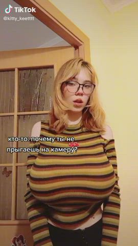 big tits boobs tiktok tits gif