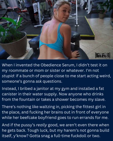 I dosed my gym's water with mind control serum [collab with /u/Sayydz]
