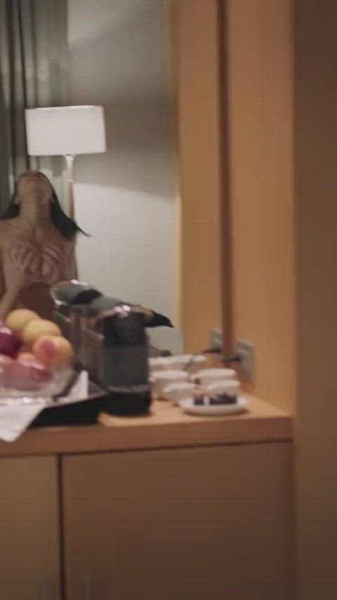 celebrity groping tits gif