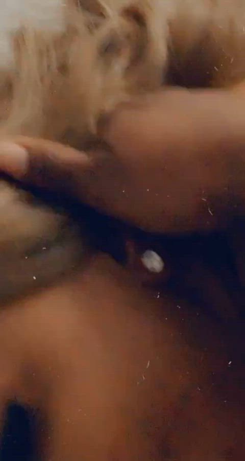 amateur bbc big dick blowjob deepthroat ebony homemade lesbian pov threesome gif
