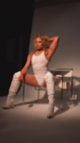 Blonde Canadian Fitness gif