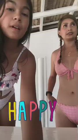 bikini celebrity malaysian gif