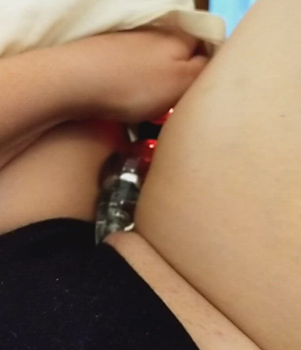Masturbating Orgasm Vibrator gif