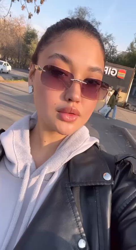 amateur asian cute tease tiktok r/tiktits selfies tik-tok gif