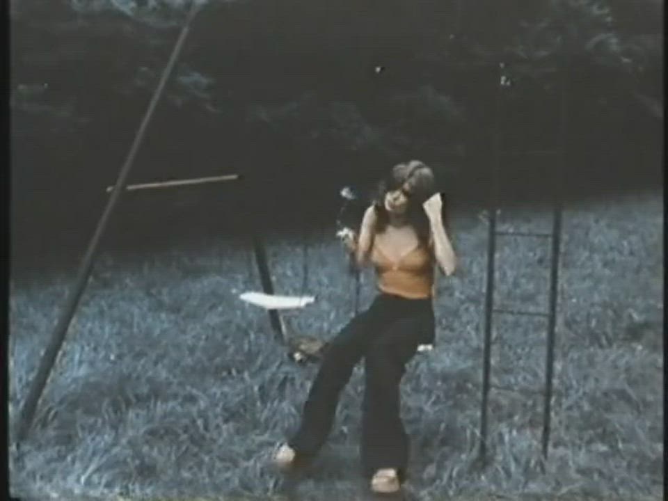 Brunette Outdoor Vintage gif