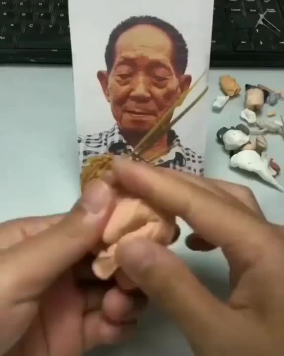 Instant clay sculpture