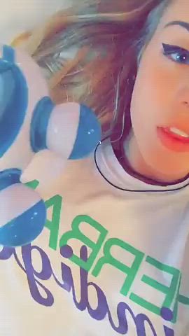 Blonde Vibrator Pussy gif