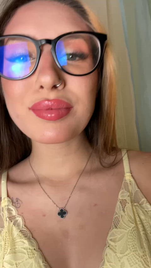 19 years old boobs cute glasses nsfw nude teen tits top legal-teens gif