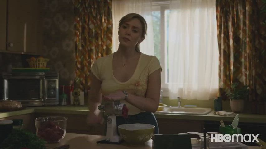 brunette celebrity kitchen gif