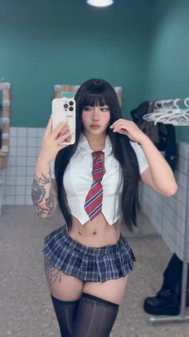 asian babe cute korean model gif