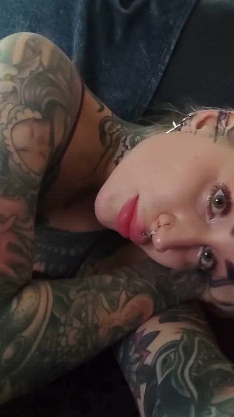 ass big tits egirl fake lips fake tits tattooed gif