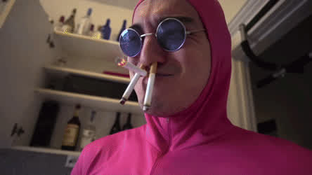 Humping Pink Smoking gif