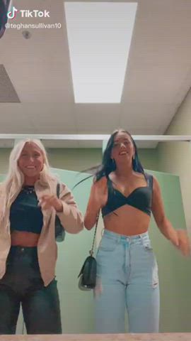 bathroom college dancing teen tiktok gif