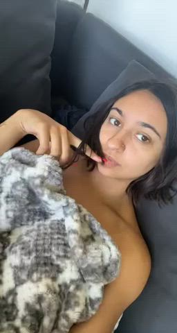 Good morning Reddit! Hope you don’t mind my titty reveal 🥳
