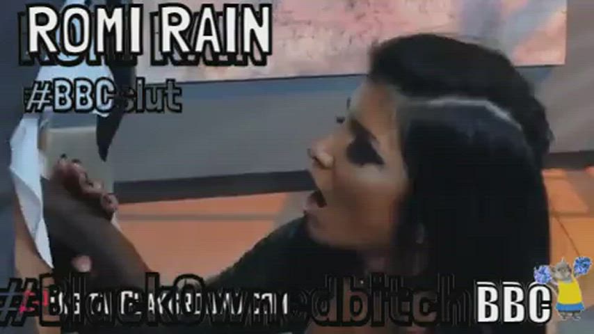 bbc bbc slut blowjob brunette interracial pornstar romi rain sissy slut slut white