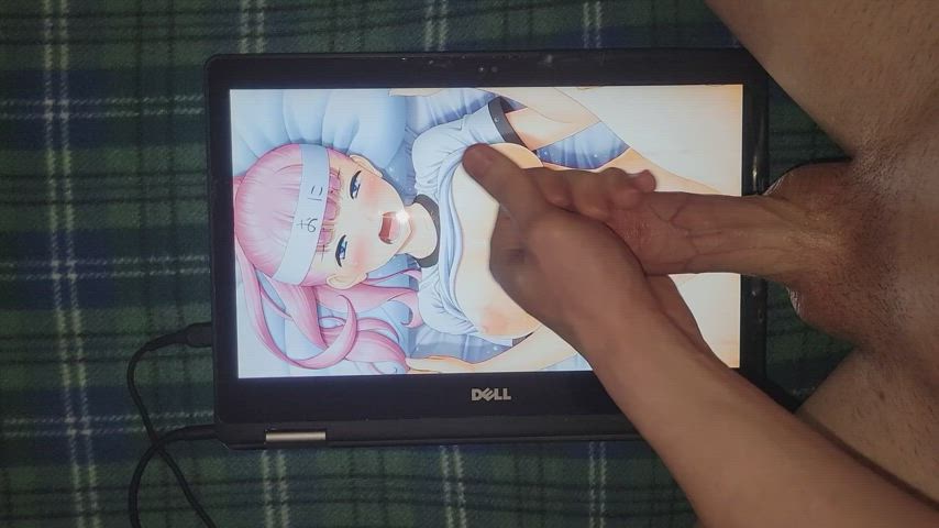 anime big dick cum cumshot hentai male masturbation moaning orgasm tribbing tribute