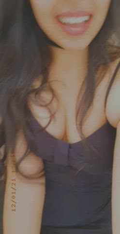 Dress Long Hair Tease Tongue Fetish gif