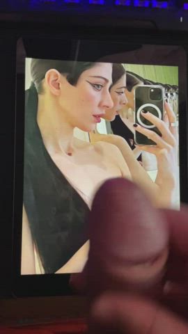 celebrity cumshot tribute gif