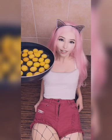 babe belle delphine cute onlyfans petite tease teasing gif