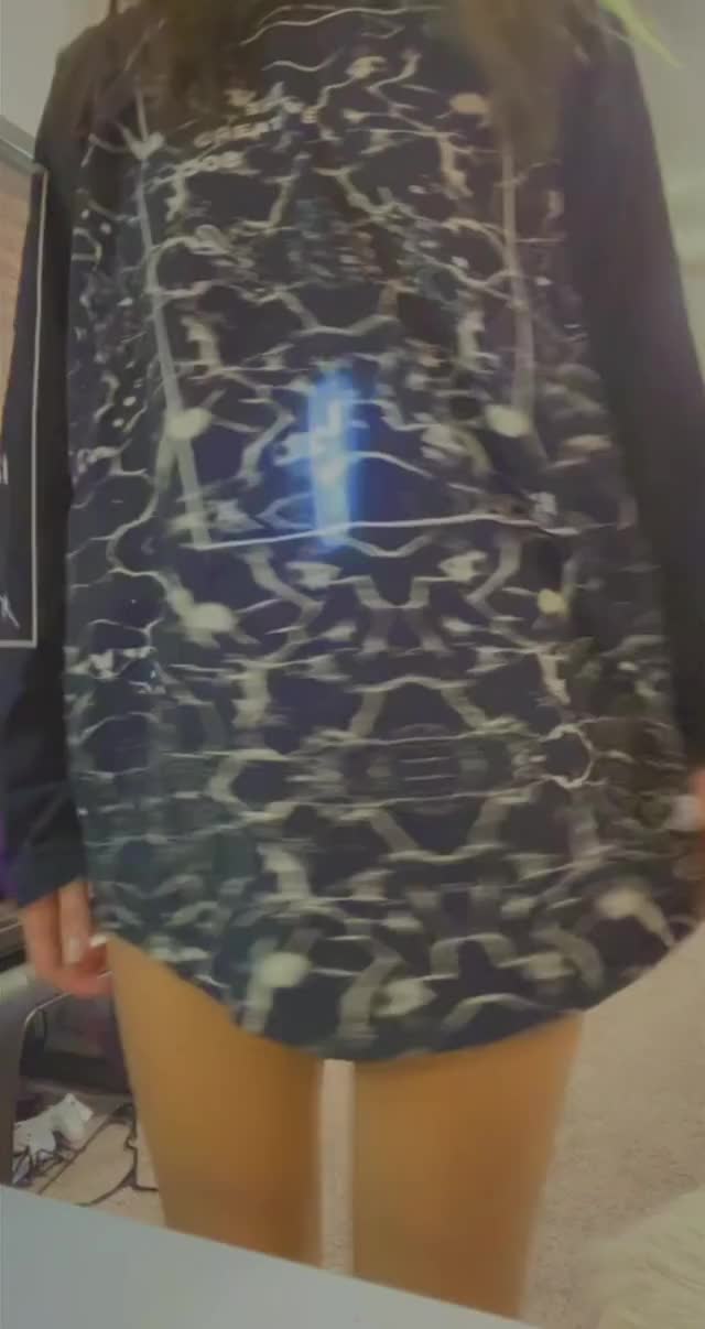 big shirt with no pants