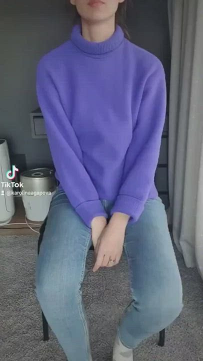 Clothed Naked TikTok gif