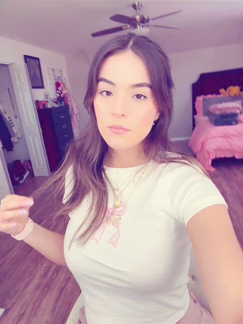 amateur brunette cute latina teen tiktok gif