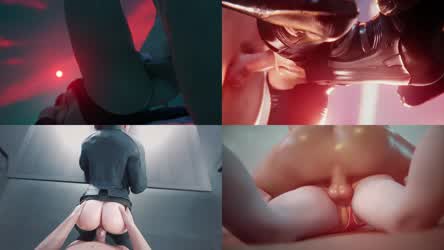 3D Anal Animation Compilation Cum gif
