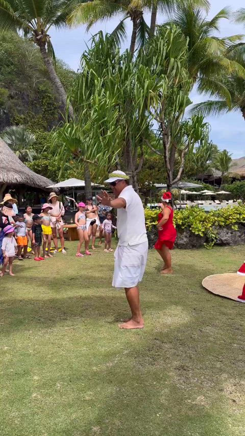 bikini brunette dance gif