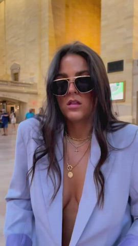braless public tiktok gif