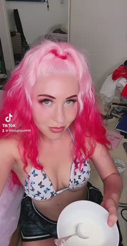 ahegao cute gamer girl gif