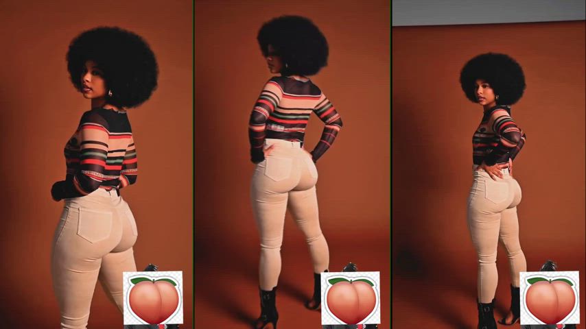 ass big ass booty ebony jeans jiggle thick-booty gif