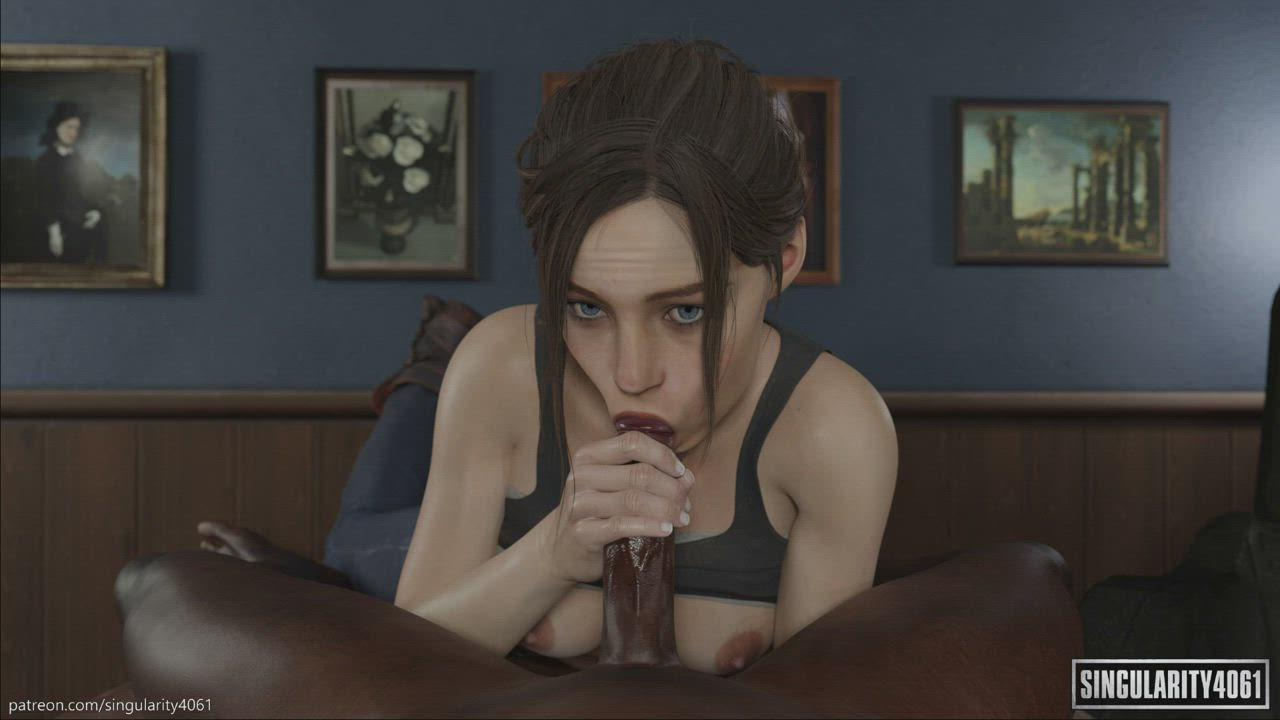 Claire sucking dick (Singularity4061)