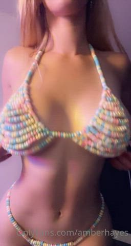 Bikini Blonde Teasing gif