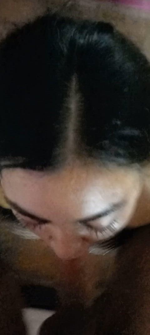 A good slut deserves to be slapped and spitted
