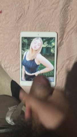 cumshot thick cock tribute gif