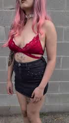 Surprise under my skirt