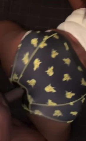 amateur ass bbc big ass big dick booty doggystyle ebony underwear gif