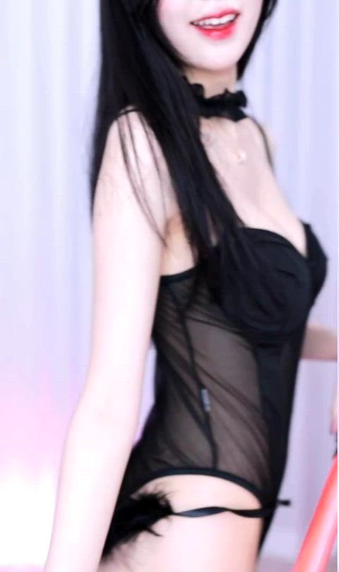 asian brunette ass korean dancing gif