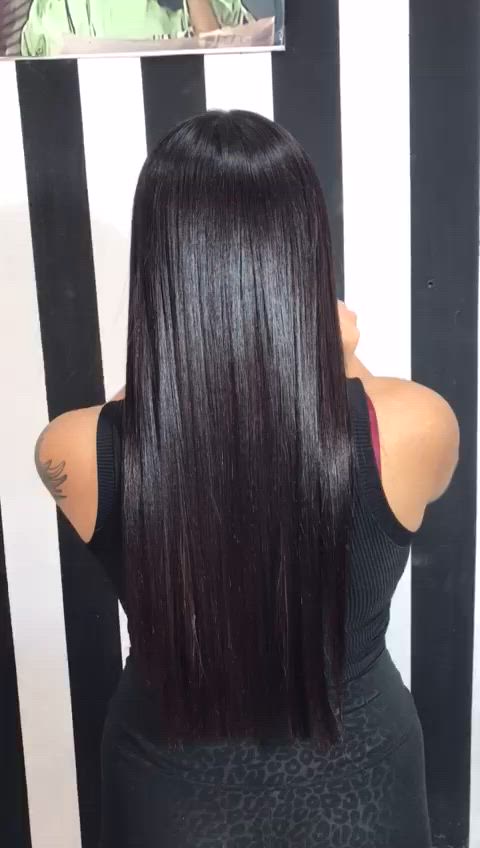 fetish hair long hair gif