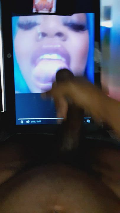 BBC Tongue Fetish Tribute gif