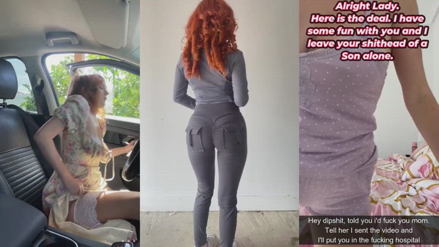big tits jiggling redhead gif