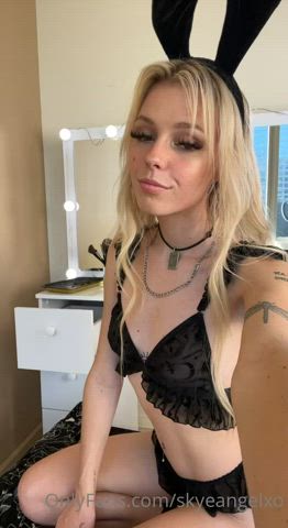 blonde cosplay fantasy gif