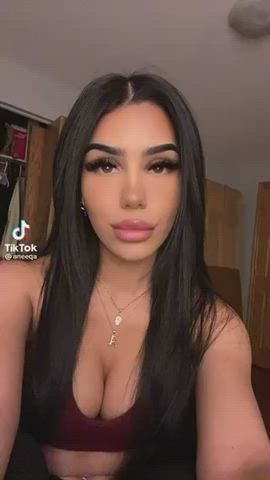 big tits brunette tits gif