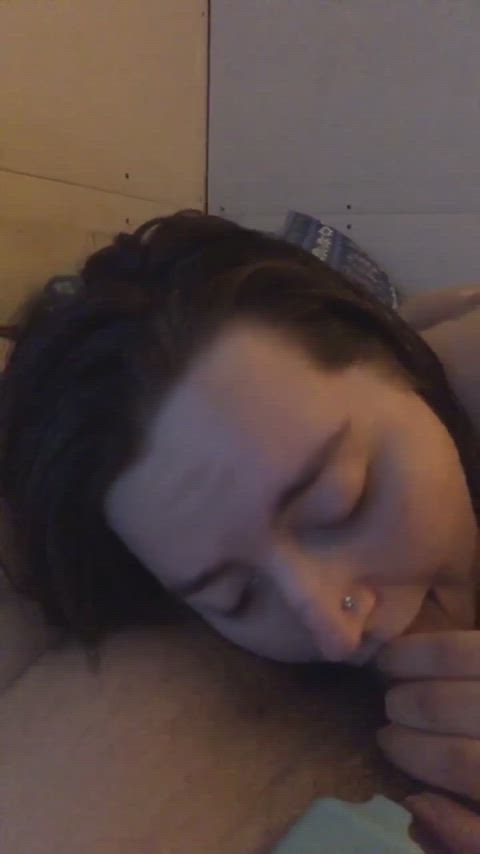 amateur blowjob couple homemade cum-assistants gif
