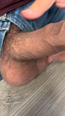 ballbusting balls chubby cock cum foreskin gay joi solo uncut gif