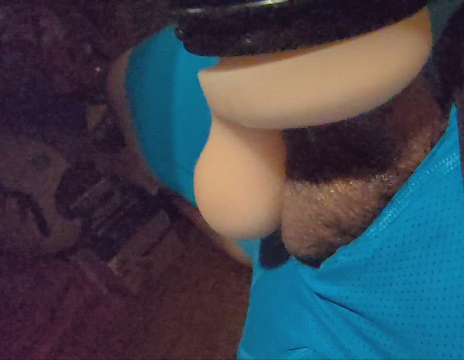 The way the fleshsack balls slaps against my balls ?